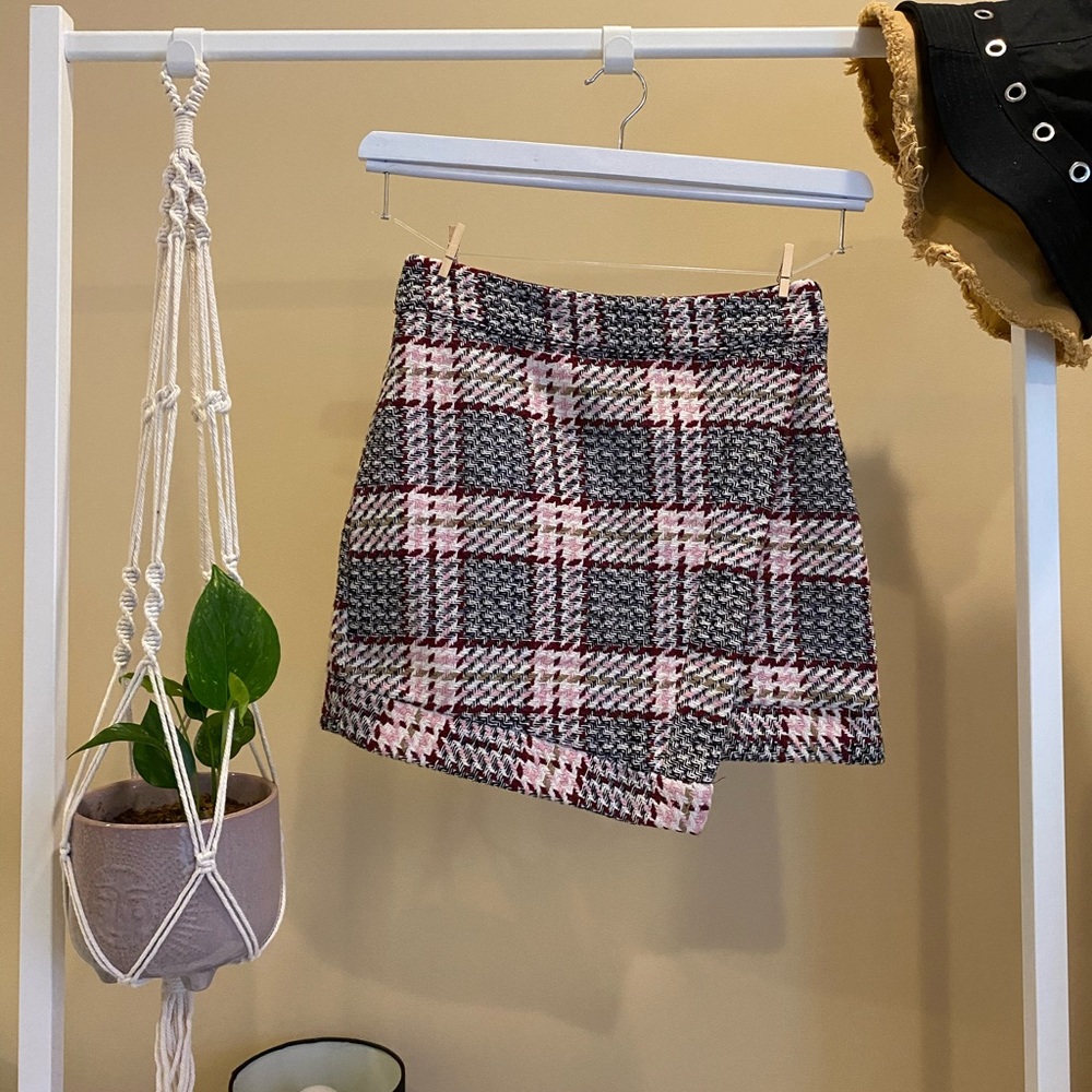 Forever21 Pink Gingham Skirt